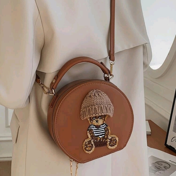 3D Cartoon Double Zipper Circle Bag - Picture 2 of 8